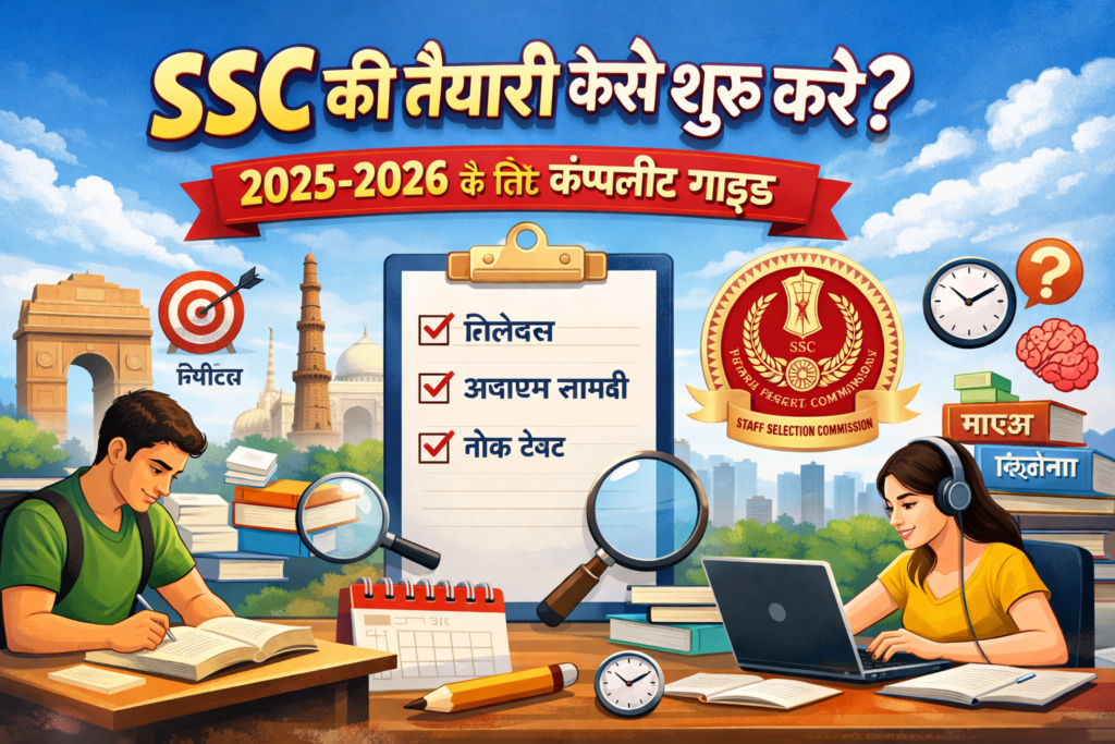 SSC की तैयारी कैसे शुरू करें? 2025-2026 के लिए कंपलीट गाइड