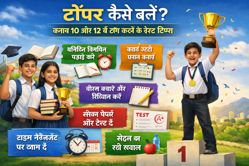 टॉपर कैसे बनें? क्लास 10 और 12 में टॉप करने के बेस्ट टिप्स