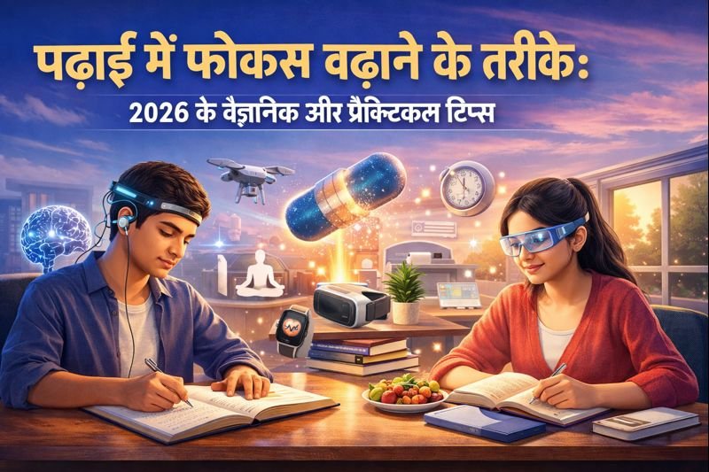 पढ़ाई में फोकस बढ़ाने के तरीके: 2026 के वैज्ञानिक और प्रैक्टिकल टिप्स