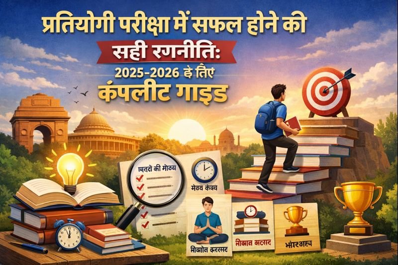 प्रतियोगी परीक्षा में सफल होने की सही रणनीति: 2025-2026 के लिए कंपलीट गाइड