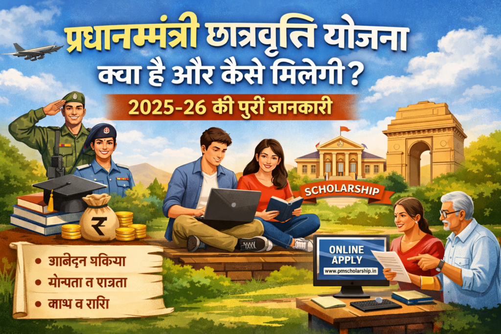 प्रधानमंत्री छात्रवृत्ति योजना क्या है और कैसे मिलेगी? 2025-26 की पूरी जानकारी
