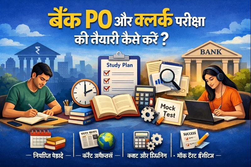 बैंक PO और क्लर्क परीक्षा की तैयारी कैसे करें ?