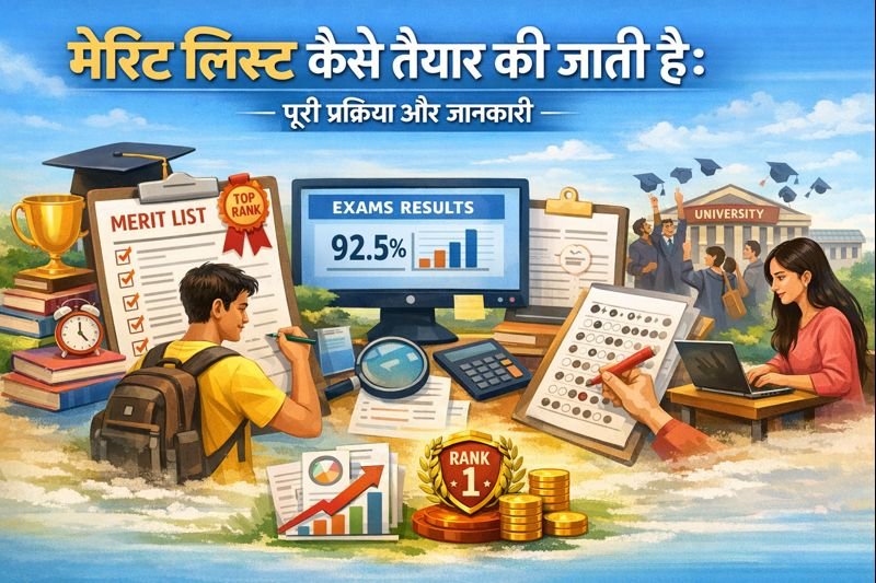 मेरिट लिस्ट कैसे तैयार की जाती है: पूरी प्रक्रिया और जानकारी