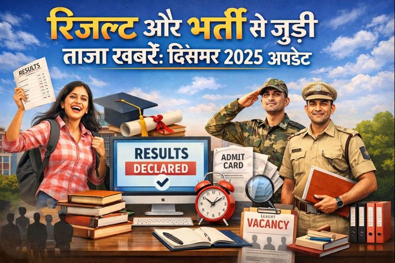 रिजल्ट और भर्ती से जुड़ी ताजा खबरें: दिसंबर 2025 अपडेट