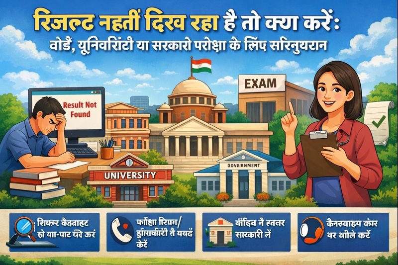 रिजल्ट नहीं दिख रहा है तो क्या करें: बोर्ड, यूनिवर्सिटी या सरकारी परीक्षा के लिए सॉल्यूशन
