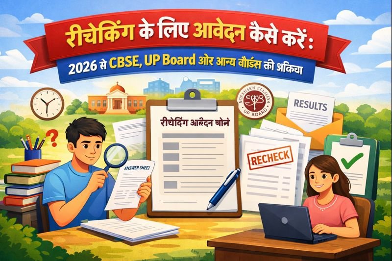रीचेकिंग के लिए आवेदन कैसे करें: 2026 में CBSE, UP Board और अन्य बोर्ड्स की प्रक्रिया