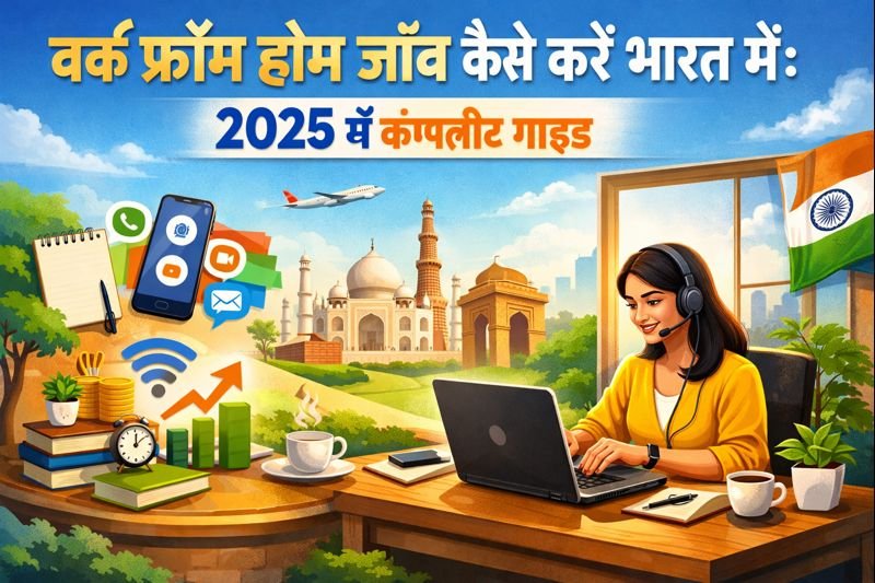 वर्क फ्रॉम होम जॉब कैसे करें भारत में: 2025 में कंपलीट गाइड