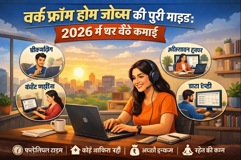 वर्क फ्रॉम होम जॉब्स की पूरी गाइड: 2026 में घर बैठे कमाई