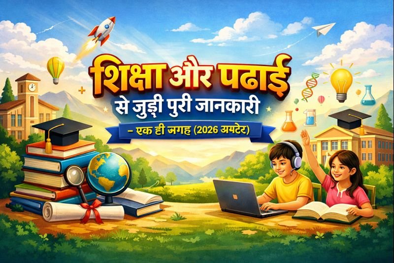शिक्षा और पढ़ाई से जुड़ी पूरी जानकारी – एक ही जगह (2026 अपडेट)