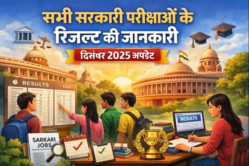 सभी सरकारी परीक्षाओं के रिजल्ट की जानकारी: दिसंबर 2025 अपडेट