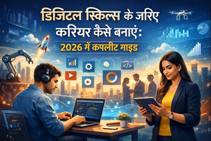 डिजिटल स्किल्स के जरिए करियर कैसे बनाएं: 2026 में कंपलीट गाइड