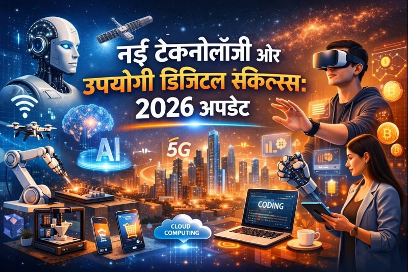 नई टेक्नोलॉजी और उपयोगी डिजिटल स्किल्स: 2026 अपडेट