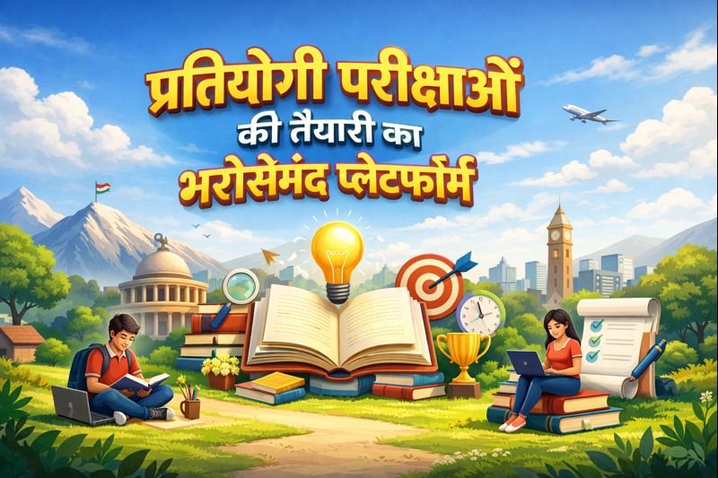 प्रतियोगी परीक्षाओं की तैयारी का भरोसेमंद प्लेटफॉर्म