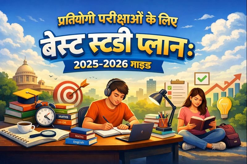 प्रतियोगी परीक्षाओं के लिए बेस्ट स्टडी प्लान: 2025-2026 गाइड